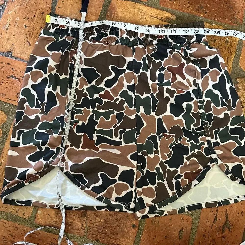 Camo camouflage pull on shorts 2 pair